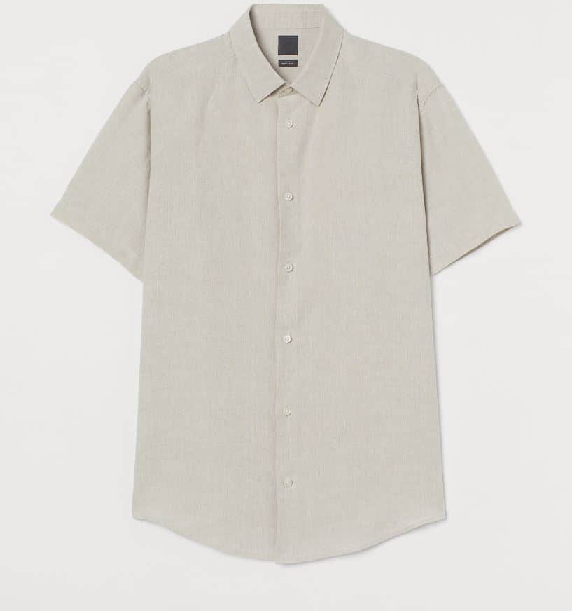 H&M mens linen shirt