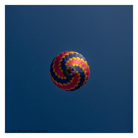 Colourful hot air balloon